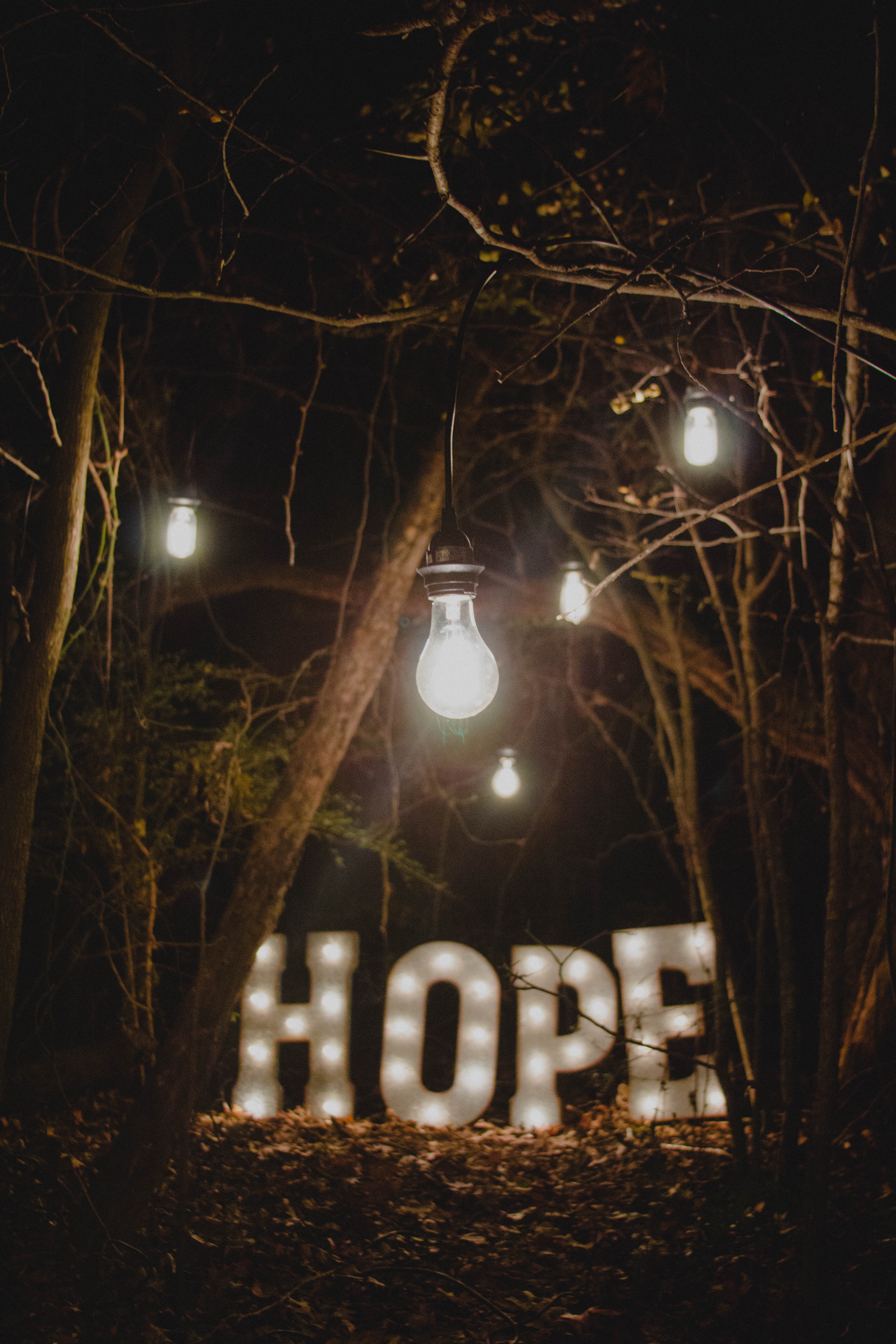 hope neon sign